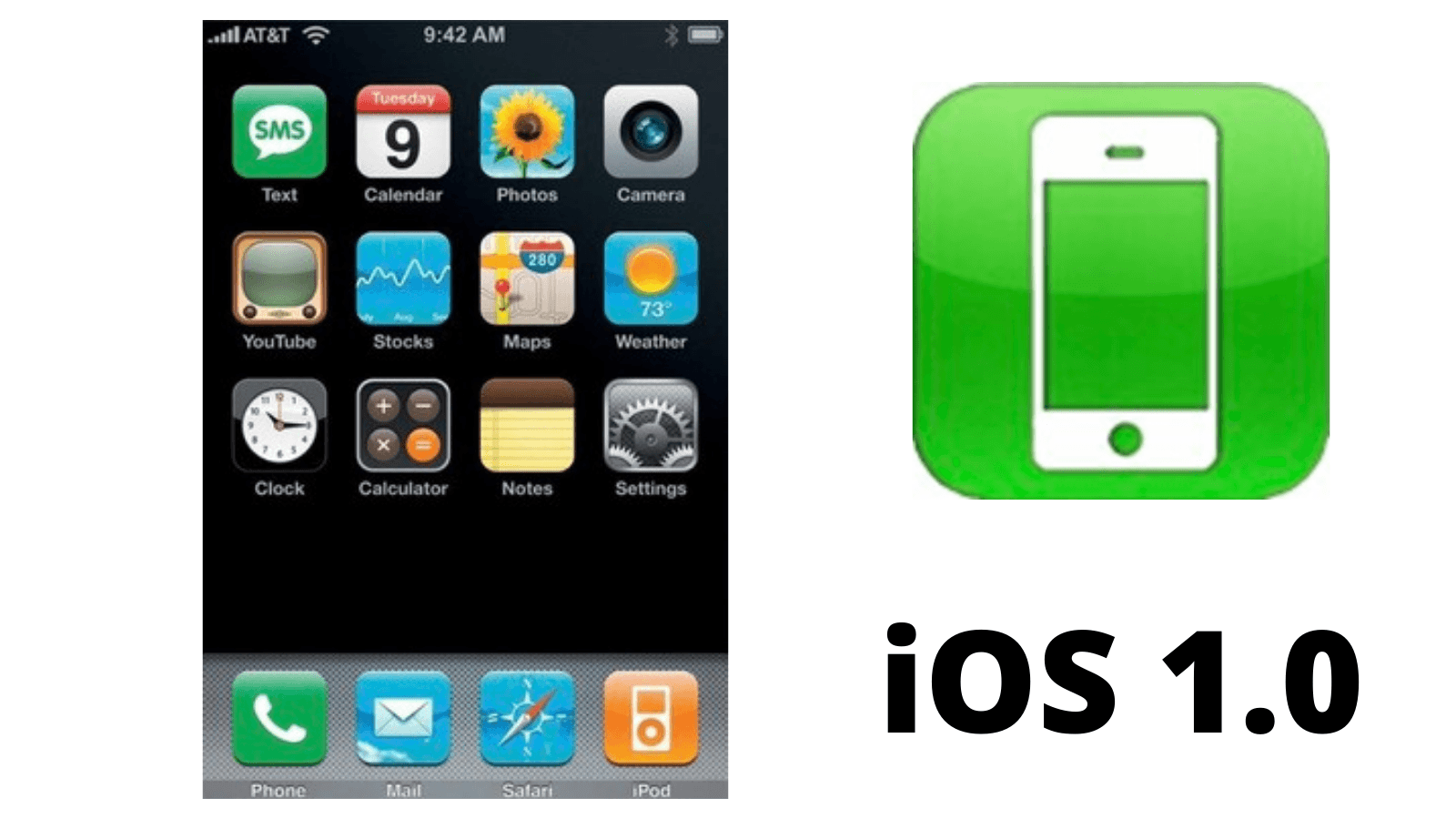 iOS 1.0 the history of iOS