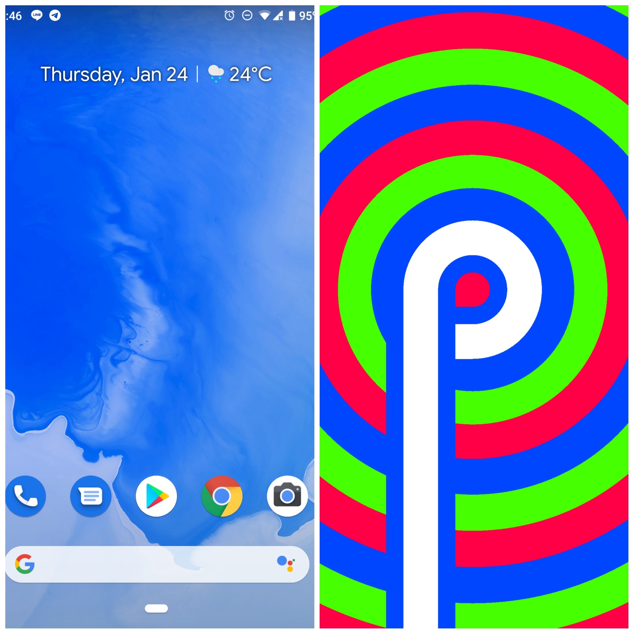 The history of Android pie