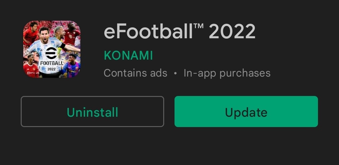 eFootball 2022 is now on Playstore/App store
