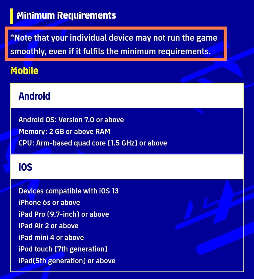 eFootball 2024 Mobile System Requirements