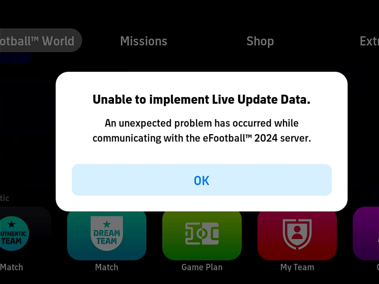 How to Fix Unable to Implement Live Update Data 
